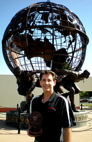 Mike Nyitray standing in front of the U.S. Olympic Training Center in Colorado Springs, CO